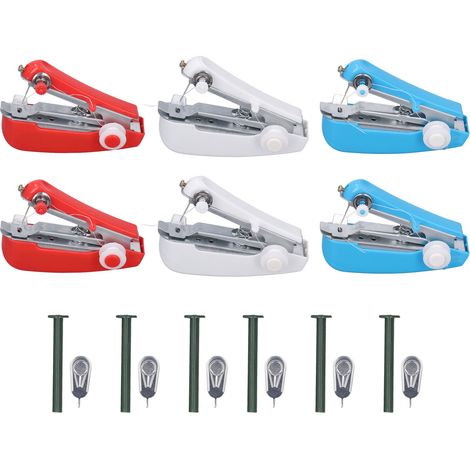 6Pcs Handheld Sewing Machine Versatile Colored Anti Rust Mini Portable Stitch Stapler for Home Outdoor Travelling (1/5)