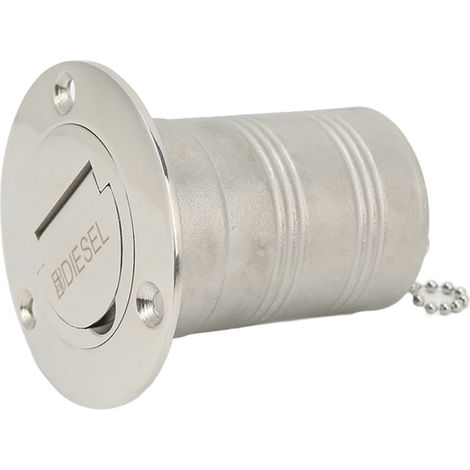 Raccord coudé à charnière en acier inoxydable 316 pour bateau, compatible avec les systèmes de remplissage de pont sans clé de 50 mm (2 pouces) pour moteurs diesel. (1/5)