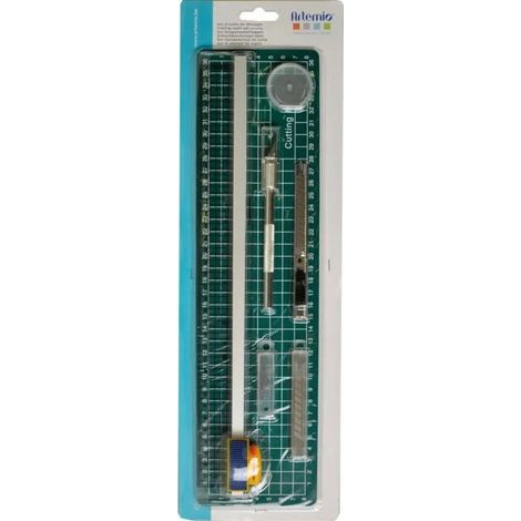 Set utensili da taglio artémio 4 pezzi tappetino coltello