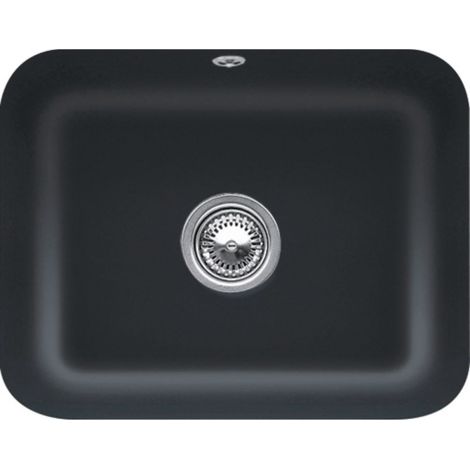 Evier 1 bac Villeroy et Boch Cisterna 60C Pure Black CeramicPlus