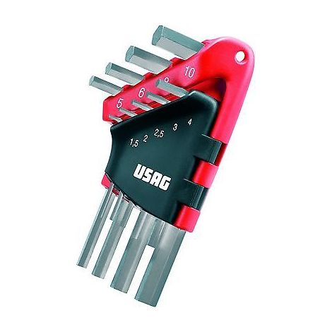 USAG SERIE DI 9 CHIAVI MASCHIO ESAGONALE U02800287 (1/2)