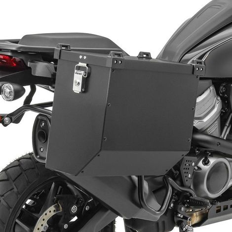 Valise latérale moto en aluminium Bagtecs Atlas 41l noir