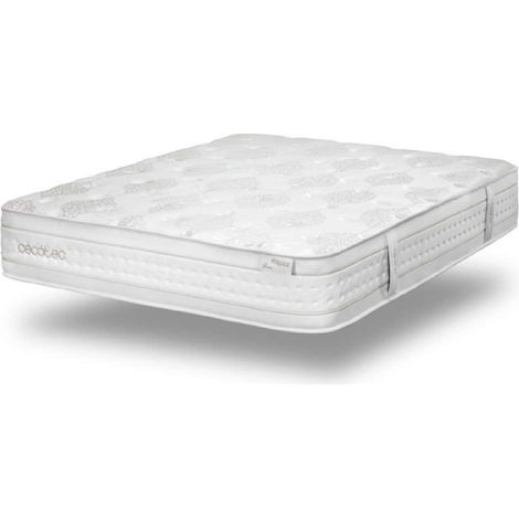 Cecotec Colchón de Muelles Ensacados - Viscoelástico - Multicapa - Flow Hêritage Jane 90x190 - Altura 30cm, Firmeza Suave (1/5)