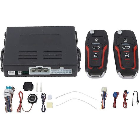 Sistema de alarma antirrobo para coche DC12V con entrada sin llave universal (1/5)
