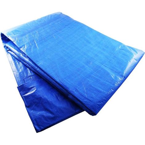 WURKO toldo rafia 5,80x9,90  azul c/ollaos (6x10 m) , Toldo de rafia impermeable 6x10 metros azul con ollaos ideal para proteger de la lluvia.y del sol-Rafia de Polietileno imperme (1/3)