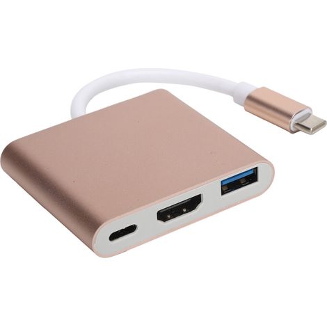 Dieser Ultra-HD-Multiport-Adapter ist sofort einsatzbereit und ermöglicht unkomplizierte Verbindungen. Der 4K-HDMI-Ausgang sorgt für ein beeindruckendes Seherlebnis, während der USB-3.0-Anschluss eine