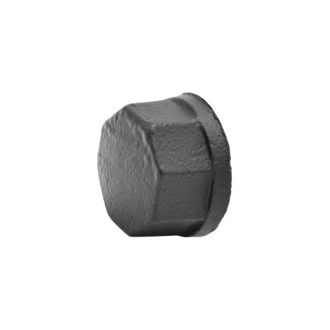 Set di 2 tappi terminali per tubi dell'armadio MyTube, diametro 25 mm, nero opaco SANS MARQUE