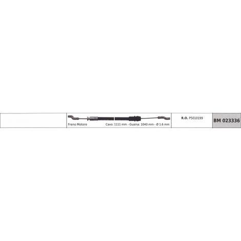 IBEA Rasenmäher Motorbremskabel 1111mm Kabelmantel 1040mm Ø  1,6mm