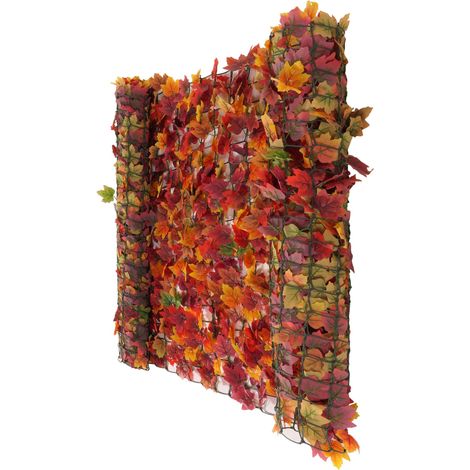 Pare-vue de balcon N77, pare-vue pare-vent - 500x150cm érable rouge-jaune (1/5)