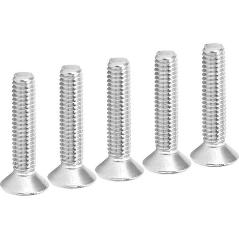 100 vis cruciformes plates en acier inoxydable 304, M4 x 16 mm, pour machines de moulage par injection (1/5)