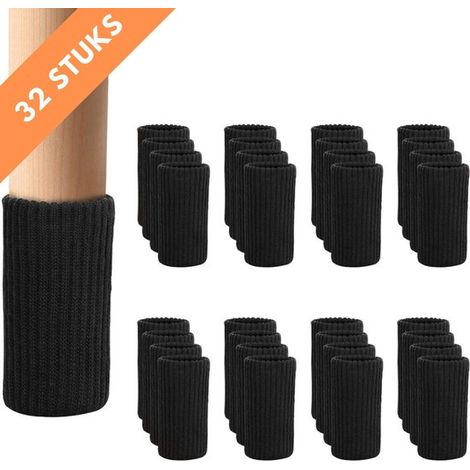 Housses de pieds de table et de chaise, housses de protection pour pieds de tabouret, housses de pieds de chaise en maille épaisse double couche, protège-pieds silencieux et antidérapants (1/5)