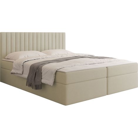Lit boxspring Comfivo Apis I, Polo 872, Double, Continental, 160x200, Tissu, Disponible, 163x206x97cm (1/5)