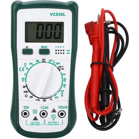 Multimètre Numérique de Poche Testeur Électrique Tension Courant Résistance Diode (1/4)