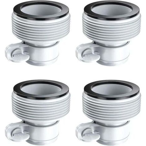 Ein Set aus 4 Poolschlauchverschraubungen, 1,5/1,25 Zoll Poolschlauchadapter, Typ B, geeignet für Intex-Pools. (1/4)