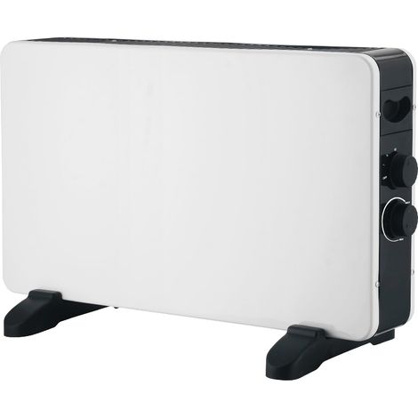 White - Stufa Elettrica 230v. Termoconvettore Elettrico Con Potenza Regolabile 750-1250-2000w. Riscaldamento Casa Sicuro Con Termostato Limitatore Di Calore Interno (1/5)