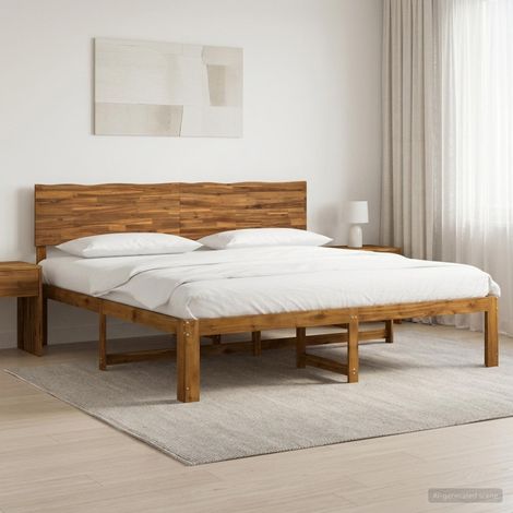 Cama doble con cabecero ROSTOCK Natural 180 x 200 cm (1/5)