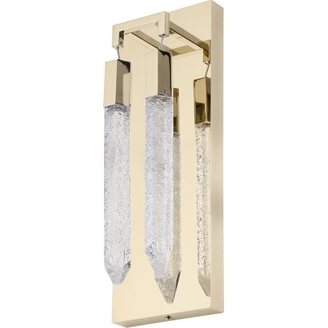 Visconte Krypto-Lampada Wall Light 2 Arm Integrated LED Fitting - Polished Gold