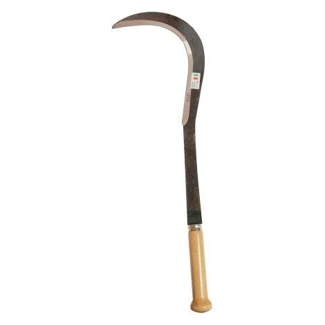 RONCOLA LAMA ACCIAIO MANICO LEGNO PER ROVETO FUNGHI CM 45 (38938)