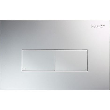 Plaque de commande double bouton "Eco Linea" finition satinée (1/5)