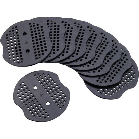 Terre Jardin – Rondelles plastiques pour crochets de paillage – Lot de 10 – Diamètre 7 cm – Résistantes aux intempéries – Fixation efficace des bâches