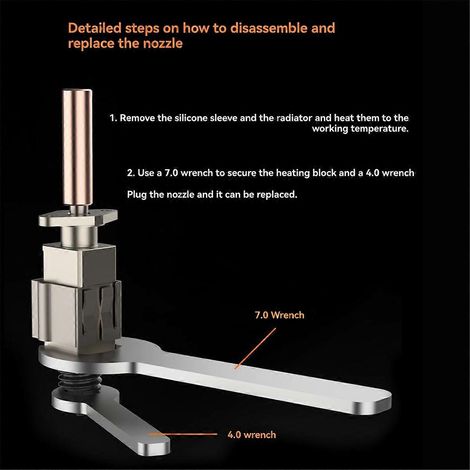 0,4-mm-Druckkopf-Kit für P1-3D-Drucker (1/5)