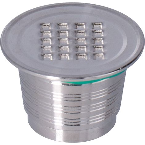 Capsule à Café Réutilisable en Acier Inoxydable 50mL, Filtre pour Machine Nespresso, Accessoire avec Trou Carré (1/5)