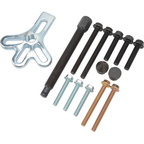 14-teiliges Abzieher-Set für Schwingungsdämpfer, wiederverwendbar, robuster Kohlenstoffstahl, hochfester Lenkradabzieher (1/5)
