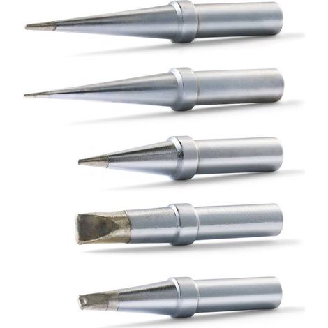 Weller WE-1010 Kit punte di saldatura Forma oblunga, conica, Forma a scalpello, Forma piatta Contenuto 5 Parti (1/5)
