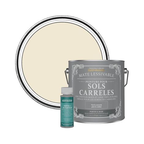 Peinture pour Sols Carrelés Mate Lessivable - Calcaire (1/3)