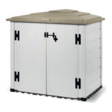Gartenbox aus Epoxidharz Box Evo 100, inklusive Bodenbelag, 131x88x133h cm von Ezooza (1/5)
