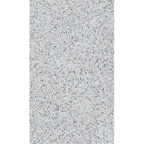Panneau mural douche en alu-composite VIPANEL - Pierre Décor Terrazzo Classique Gris - Finition Mat Perle - 150x255cm (1/5)