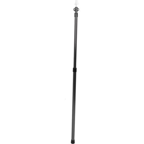 Poteau d'auvent rétractable en alliage d'aluminium, Ultra léger, Portable, extensible pour le Camping en plein air, noir (1/5)