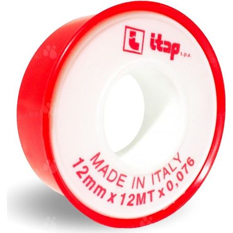 Cinta De Sellado De Teflón 12 M X 12 Mm X 0,76 Mm Para Sellar Todas Las Roscas Sin Junta De Goma Ni Junta Tórica