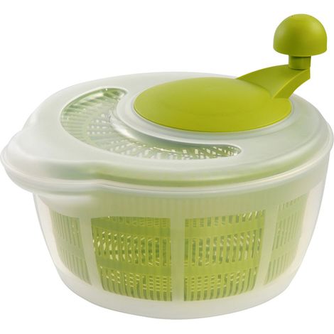Essoreuse à Salade, Capacité : 5 litres, ø 26 cm, Plastique, sans BPA, Couleur : Transparent/Vert, 243222E1 (1/4)