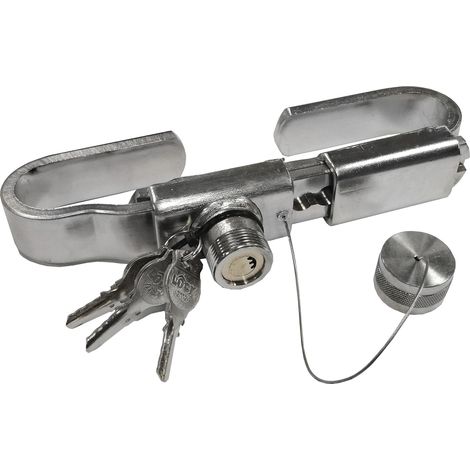 Cadenas antivol de verrouillage réglable de 239 à 315 mm (38 mm) en acier inoxydable Serrure de porte Camion pour conteneurs, semi-remorques avec débordements, plate-forme et réfrigérateurs (1/3)
