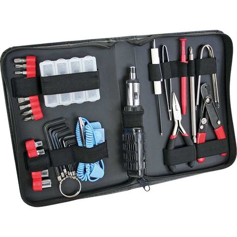 Kit di attrezzi elettronici 34 pezzi con custodia pratica (1/3)