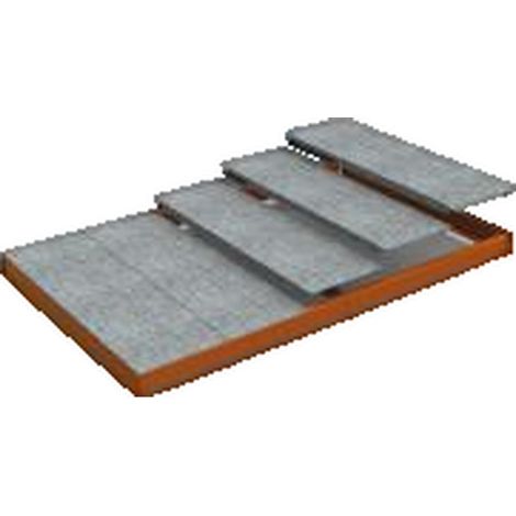 Banco da lavoro fisso Simonrack EA 2404 arancione, 240 cm