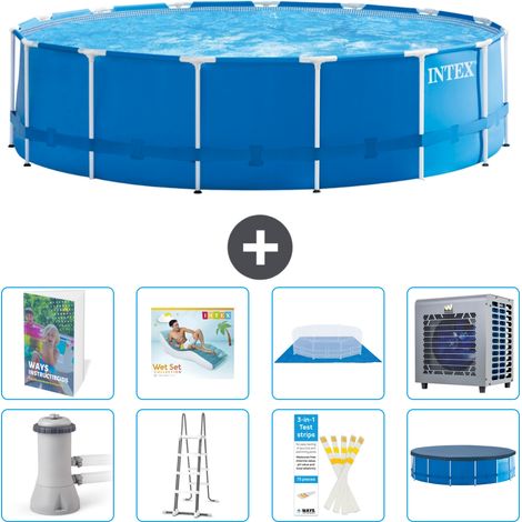 Intex Piscina con struttura Rotonda - 457x122 cm - 9-pezzi S555 (1/4)