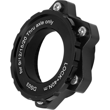 MEIJUN Adaptateur Centerlock pour Roue 6 Trou, Bague de Fixation Aluminium pour Vélo Noir (1/5)