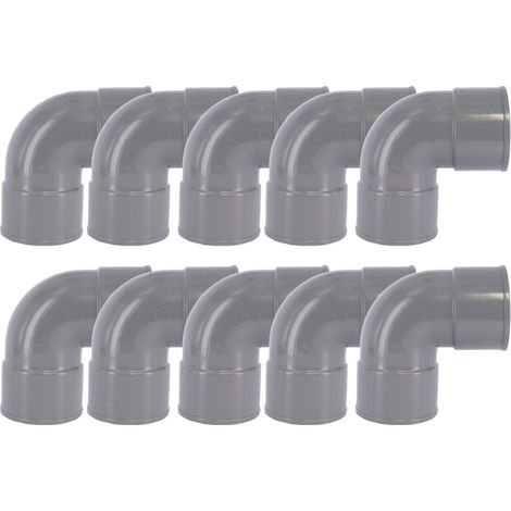 10 raccords PVC 87°30 Femelle/Femelle Ø100 - First Plast (1/2)