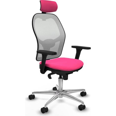 Sedia da ufficio piqueras y crespo Jorquera rosa similpelle