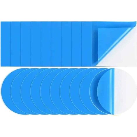 Kit de Réparation - Noname - Lot de 20 Patchs - Blanc - Réparation Liner Piscine - Spa Gonflable