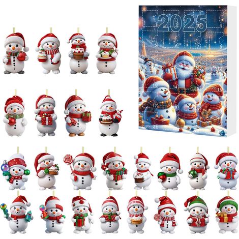Calendrier De Lavent En Acrylique - Figurines Miniatures À Monter Soi-même - Décoration De Noël - 24 Jours - 1 Pièce (1/5)