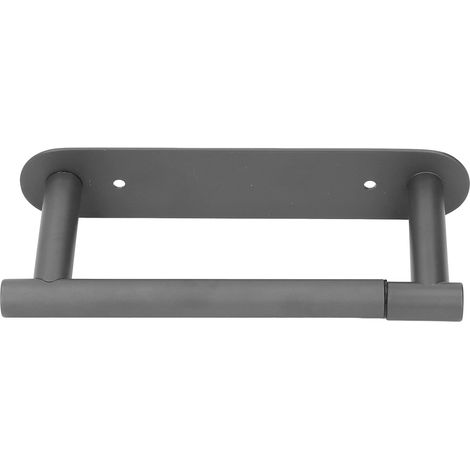 Multifunktionaler Toilettenpapierhalter, Edelstahl 304, Wandmontage, für Küche und Bad, Grau.