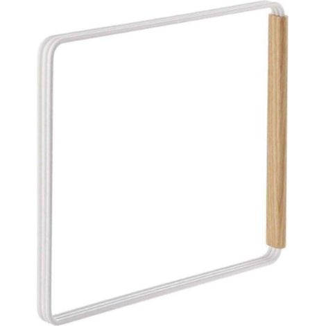 Égouttoir à torchons multifonctionnel sans perçage, support pliable à 3 bras pour plan de travail de cuisine, blanc (1/5)