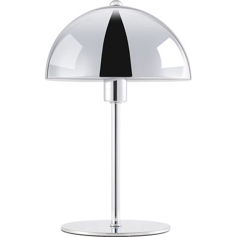 Lampada da tavolo a fungo in metallo - D. 20 x H. 30 cm - Cromo - ONTARIO