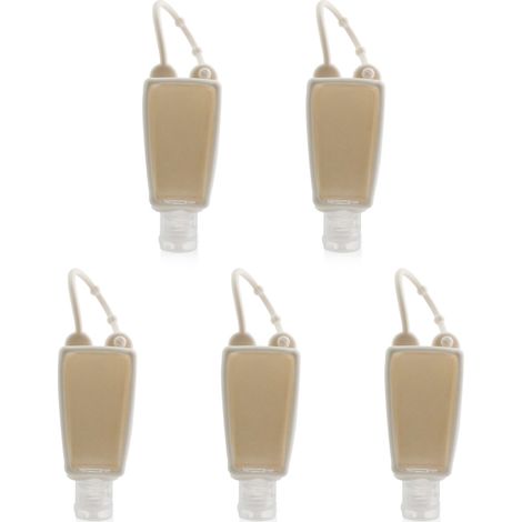 Flacon De Voyage - 5 Pièces 30ml - Bouchon Silicone Anti-Fuite - Pour Savon Et Lotion (1/5)