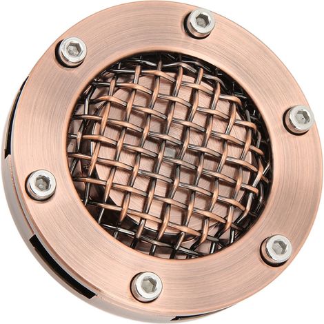Bouchon de réservoir moto en métal, couvercle universel finition bronze, pièce de rechange personnalisée, entretien et modification, aspect poli, ajustement standard. (1/5)