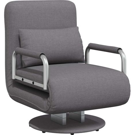 Maison Exclusive - Drehsessel mit Schlaffunktion Dunkelgrau Stoff (1/5)