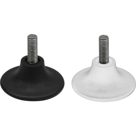 Ø 50 mm M8 Stellfuß Kunststoff Möbelfuß Tisch Stellfüße Möbel höhenverstellbar